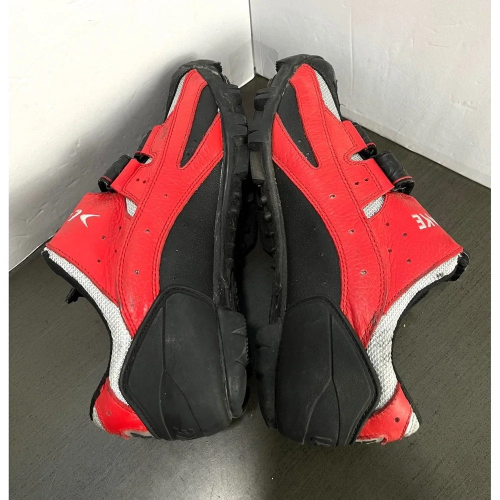 Lake Cycling Shoes Mens‎ size 10 US Red Black Mesh Mountain Bike Bicycle Clip In